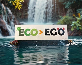 Eko > Ego - Inspirerande bildekal