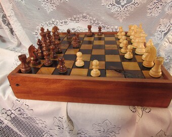 Chess Set From Reclaimed Barn Wood sku 227