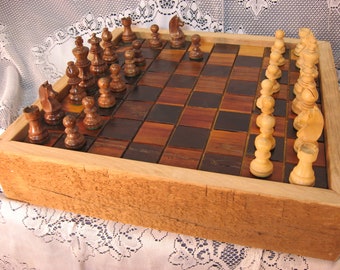 ChessSet in Reclaimed Barn Wood