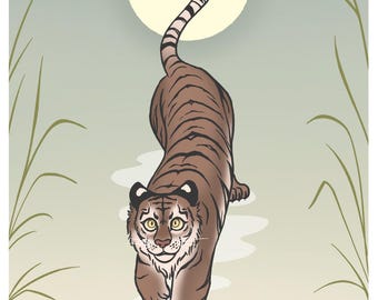 Stampa Moon Tiger