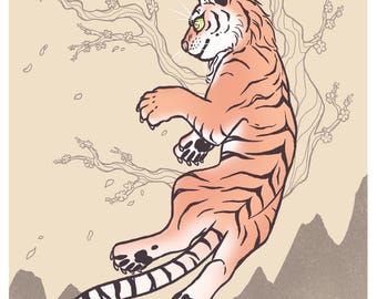 Stampa Blossom Tiger