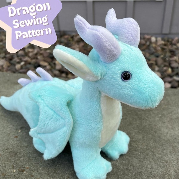 Plüsch Drache Schnittmuster - Klassischer Drache