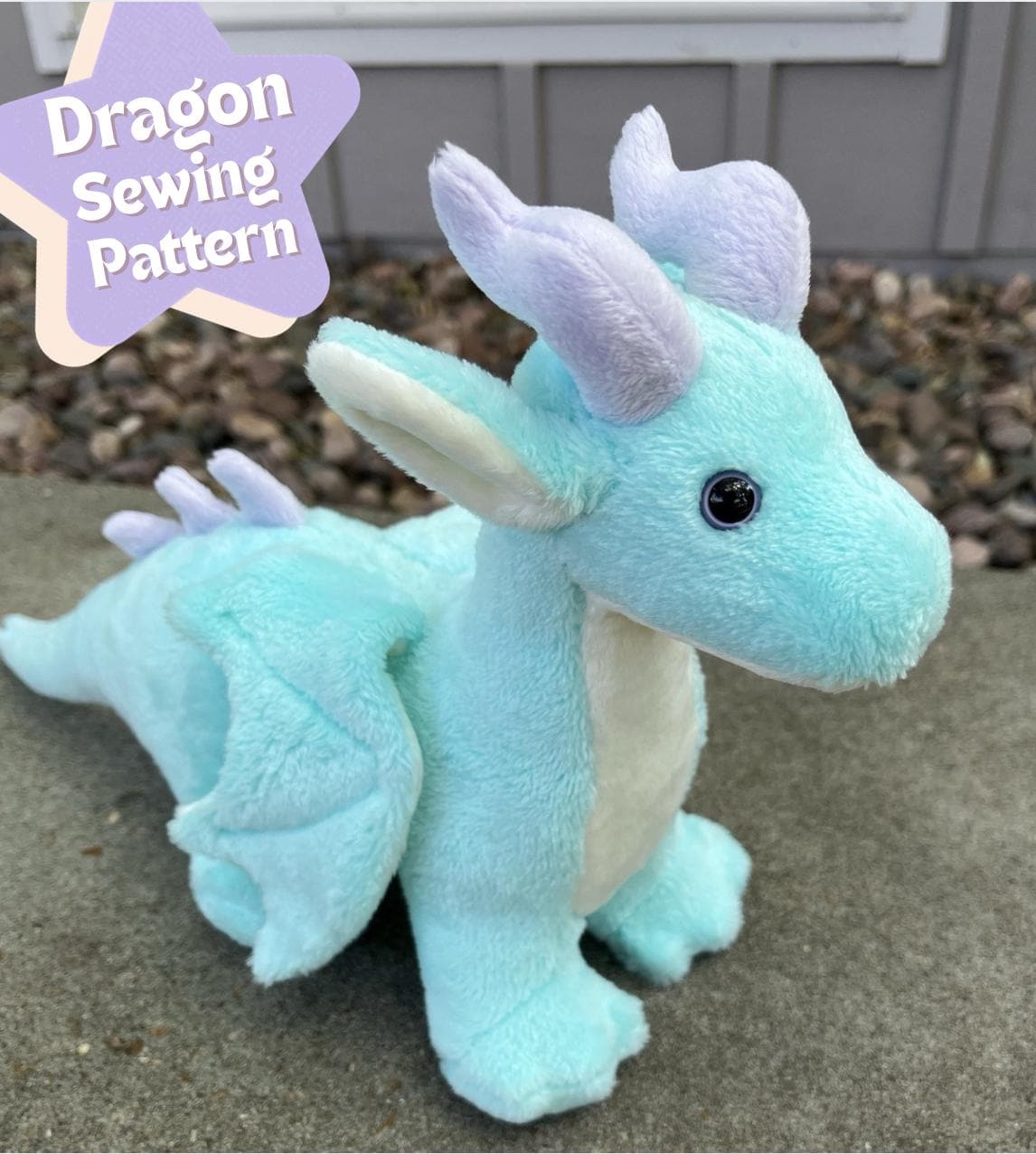ぬいぐるみドラゴンの縫製パターン - クラシックドラゴン - Etsy 日本