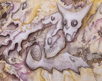 Stampa di pittura rupestre
