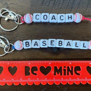 Kundenspezifische personalisierte Baseball-Team-Taschen-Umbau-Geschenk Keychain
