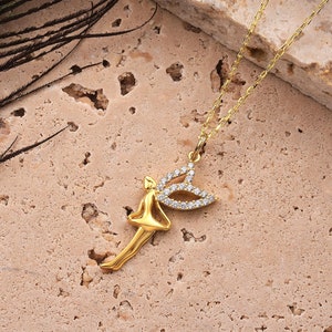 Elegant Angel Pendant Necklace, Guardian Jewelry, Guardian Angel Pendant, Delicate Angel Charm, Heavenly Angel Necklace