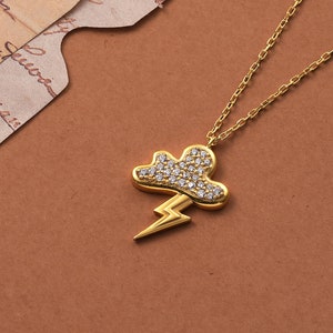 Gold Cloud Necklace, Minimalist Cloud Pendant, Charming Everyday Accessory,Cloud Necklace, Dainty Cloud Pendant, Whimsical Jewelry