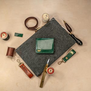 "Essential" Card Holder in Hand Tanned Leather - Horizon Craft - Made in Italy