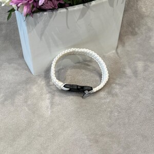 Handmade paracord cat collar, cobra weave