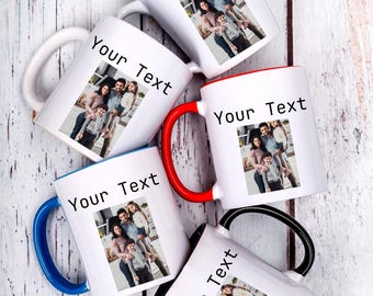 Personalisierte Fototasse mit Text, Fototasse Geschenk, Benutzerdefinierte Fototasse, Individuelle Tasse, Individuelle Tasse