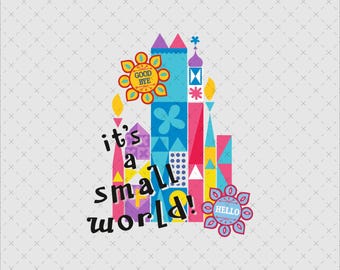 It's A Small World SVG PNG, Family Vacation Trip (Digital File)