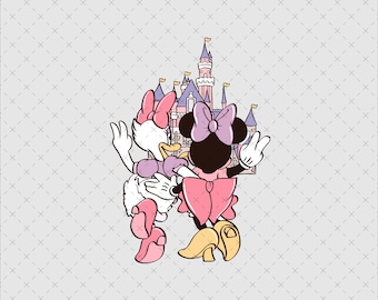 Minnie and Daisy Summer SVG, Mouse Besties Png, Magical Kingdom Svg, Magic Castle Png, Girls Trip Png
