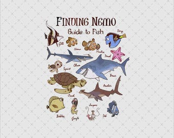 Finding Nemo Guide To FishPNG SVG, ClownFish Adventure Png, Magical Kingdom, Funny Fish Saying Png, Nemo Prints Squirt and Crush, Trip 2025