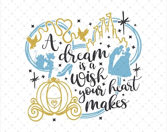 Cinderella Cartoon Clipart, PNG SVG (Digital Download)