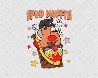 Toy Story Png, Mr. Potato Png, Spud Muffin Png, Toy Story Clipart, Spud Muffin Design, Mr. Potato Head Png, Toy Story Mr. Potato Head Png