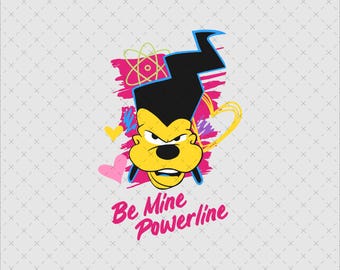 90s Goofy Movie Powerline PNG SVG, Retro Birthday Gift (Digital Download)