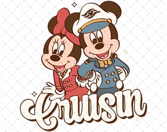 Cruisin Mickey and Minnie PNG SVG, Family Vacation Svg, Cruise Trip Svg, Cruise Trip Png, Cruise Ship Svg, Mouse Head Png, Digital File