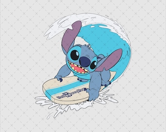 Stitch PNG Clipart, Lilo and Stitch, High quality 300 dpi Sublimation Design, Wall art print, shirt design, Digital Instant Download
