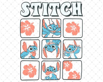 Stitch Digital Svg, Stitch Clipart, Stitch Eps, Cute Stitch Svg, Cut Files For Cricut, Svg For Shirts, Silhouette, Instant Download
