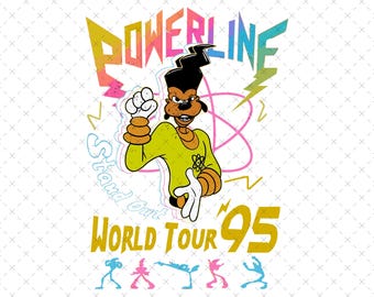 Powerline Stand Out Tour 95, Movie PNG SVG, Digital File