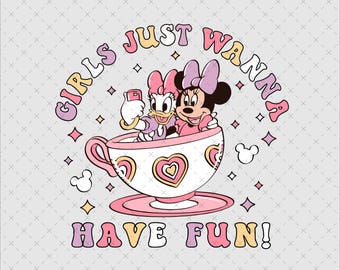 Girls Just Wanna Have Fun Png, Minnie Daisy Disneyland Png, Disney Besties Png, Disney Summer Png, Magic Castle Png, Girls Trip Png