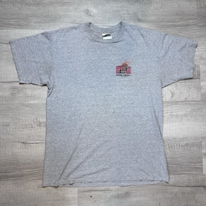 Vintage 90s Nike T-Shirt Michael Jordan Restaurant Chicago Gray Size Large