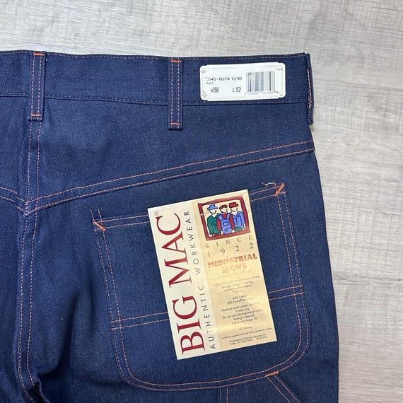 Nwt Vintage 70's BIG MAC Industrial Jean 38x32 Carpenter Workwear