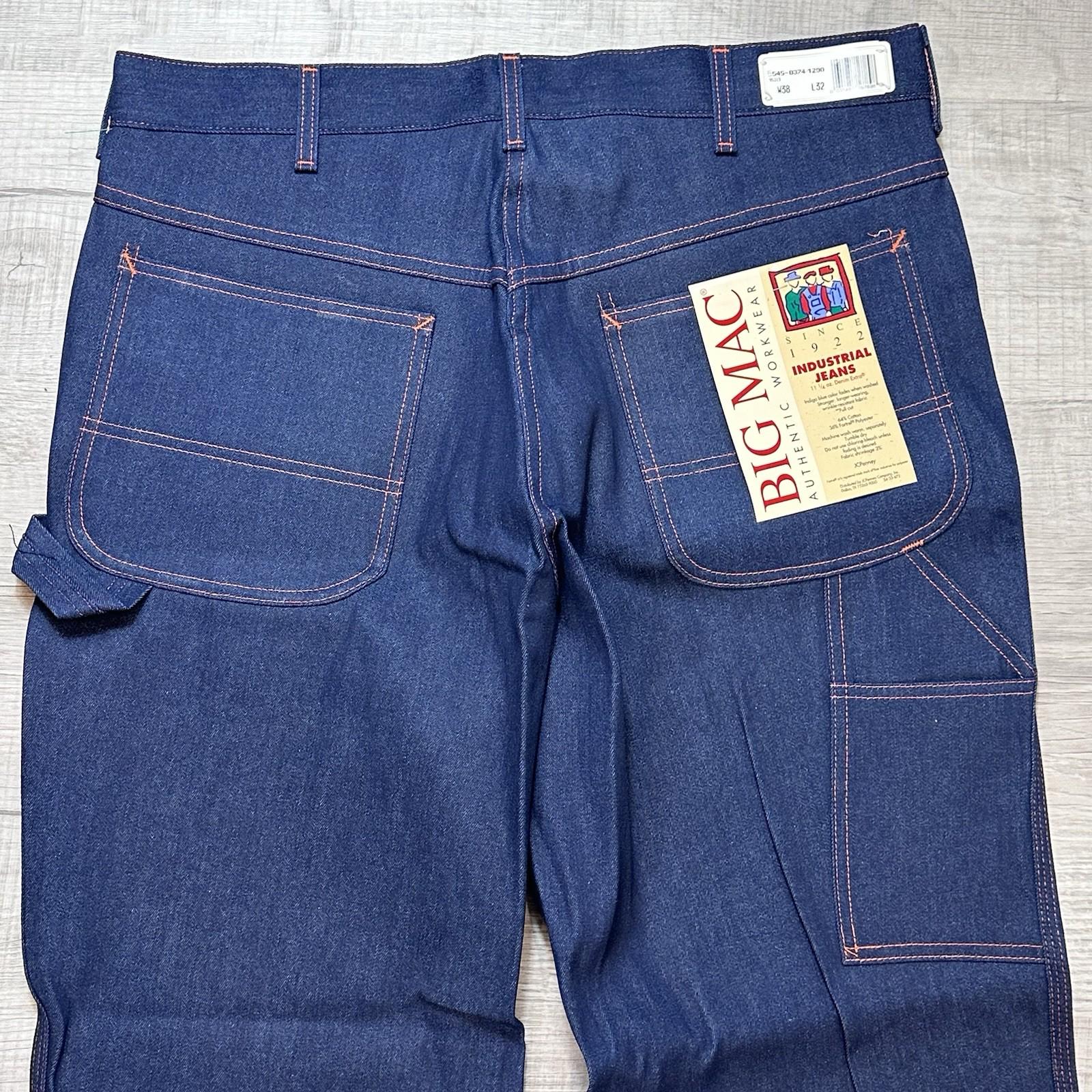 Nwt Vintage 70's BIG MAC Industrial Jean 38x32 Carpenter Workwear