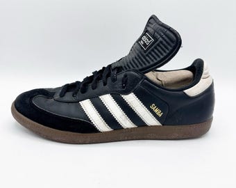 Adidas Samba Classic 034563 Black White Soccer Shoes Sneaker Lace up Men's 8.5