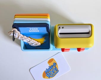 Make-a-Roni Card Holder & Docking Station Set: Yoto MIni Compatible | Name Tag Options