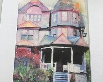 Watercolor Portrait of your Home, Handpainted Houses, Custom Home Paintings