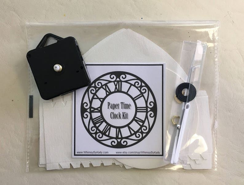 Paper Time Clock Kit-working paper clock