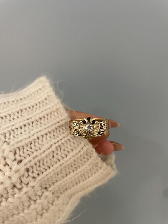 Vintage 1926 32nd Degree Scottish Rite Ring - Gem