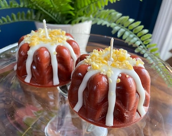 Little Baby Bundt Cake Candles **NEW for 2024** Spice Cake with Buttercream Drizzle