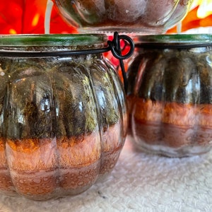 Cute Little Ombre Pumpkin Harvest Candle