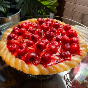 Family Size Cherry Pie Candle