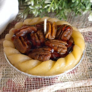 Pekannuss-Törtchen-Kerze
