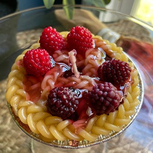 Red Ripe Raspberry Tart Candle image 6