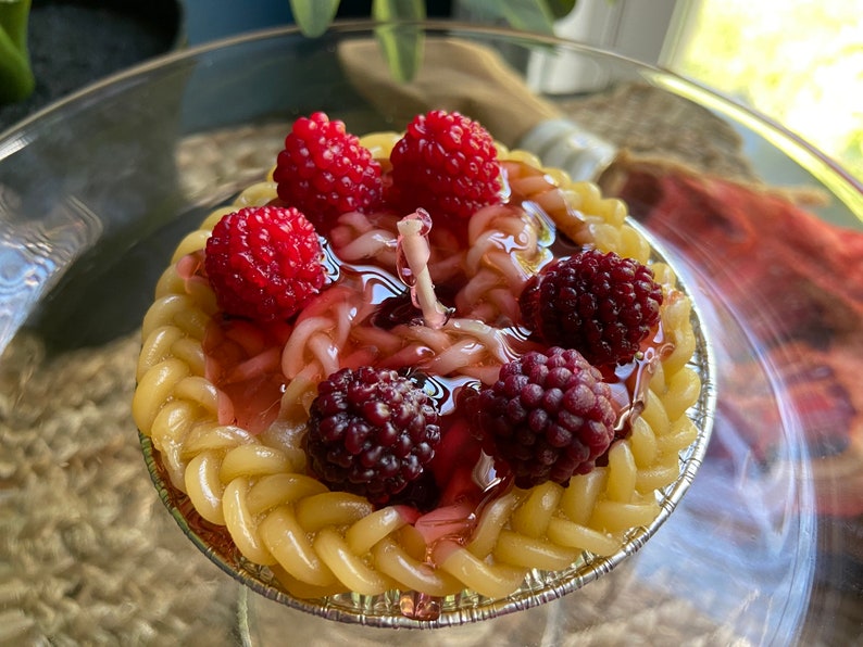 Red Ripe Raspberry Tart Candle image 6