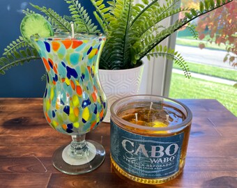 Mr. Wabo and His Curvy Friend Cocktail Candle Set