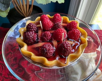 Red Ripe Raspberry Pie Candle