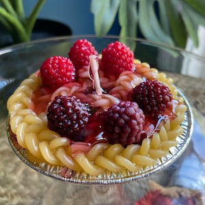 Red Ripe Raspberry Tart Candle image 1