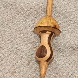 Fallspindel - Pilzstil - Stützspindel - Kastenschachtel Holunder Maser und Nussbaum Ahorn