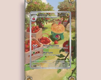 Appletun 211/191 Surging Sparks | Custom Pokmon Artwork Display Slab Appletun 211/191 Surging Sparks | Custom Pokmon Artwork Display Slab