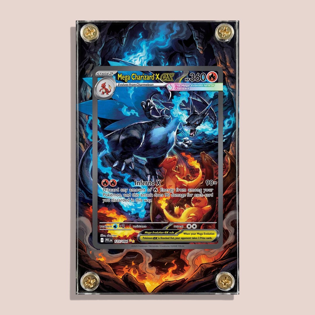 その他 Mega Charizard X EX 125/094 Mega Charizard X Ex 125/094 Phantasmal Flames | Custom Pokémon