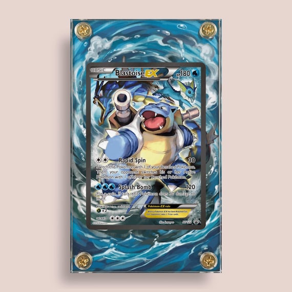[ARS8][XY122 | プロモ] Blastoise EXカメックスEX Blastoise EX XY122 XY Promo | Custom Pokémon Artwork Display Slab