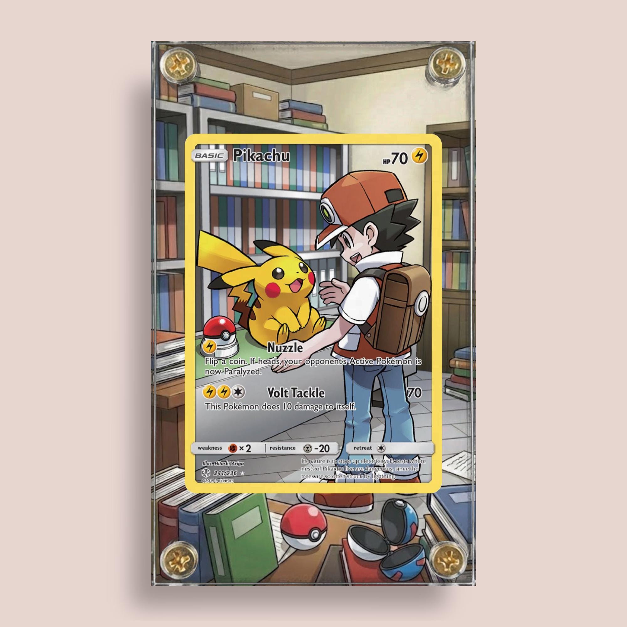 その他 Google  Pikachu 241/236 Cosmic Eclipse | Custom Pokémon Artwork Display