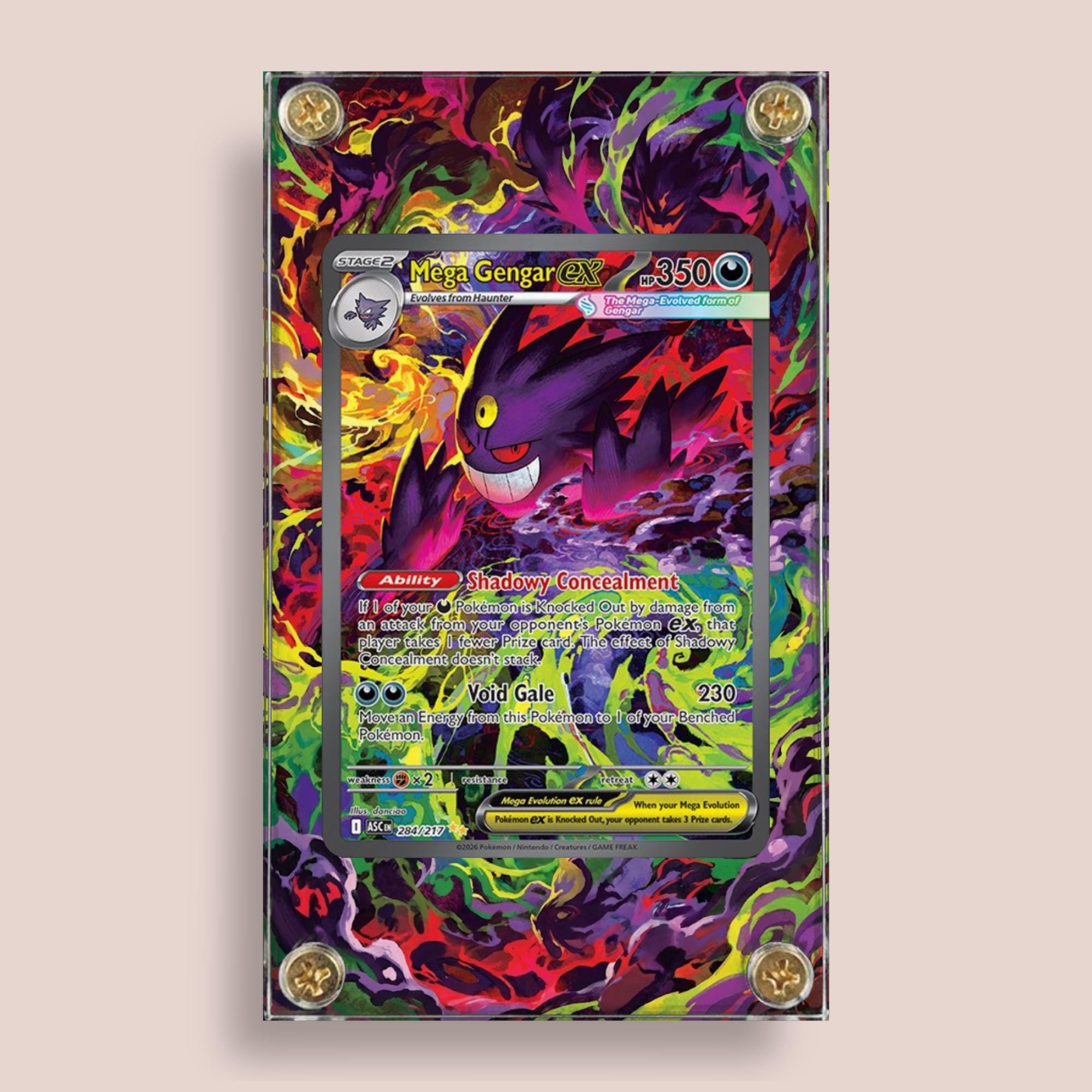 Mega Gengar Ex 284/217 Ascended Heroes | Custom Pokémon Artwork