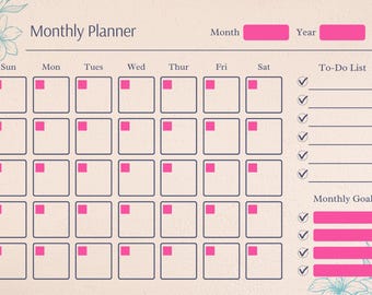 Bellissimo calendario mensile
