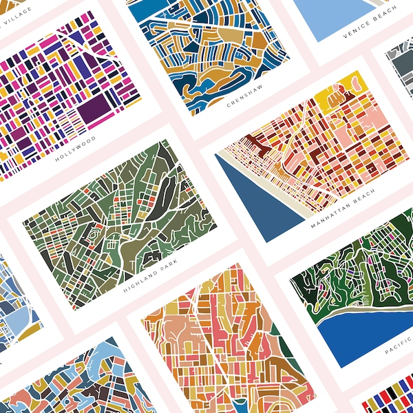 Los Angeles Postcard - Etsy